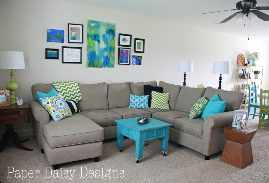 Media Room Reveal, A Budget Makeover - Deeply Southern Home