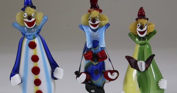 Murano Glass Clowns Collectibles Coach