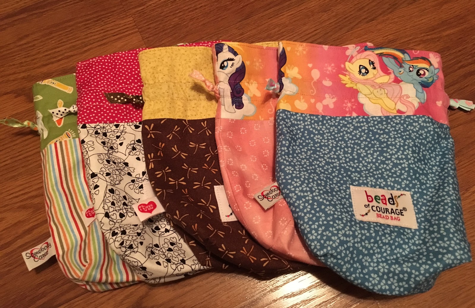 K's Quilting Korner Beads of Courage Bags and Rainbow Blocks