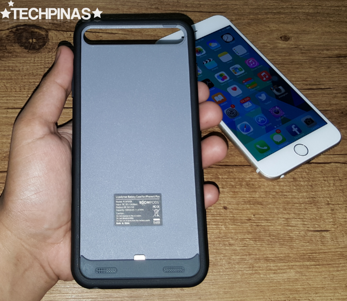 Power Case for Apple iPhone 6 Plus, Boompods Power Case