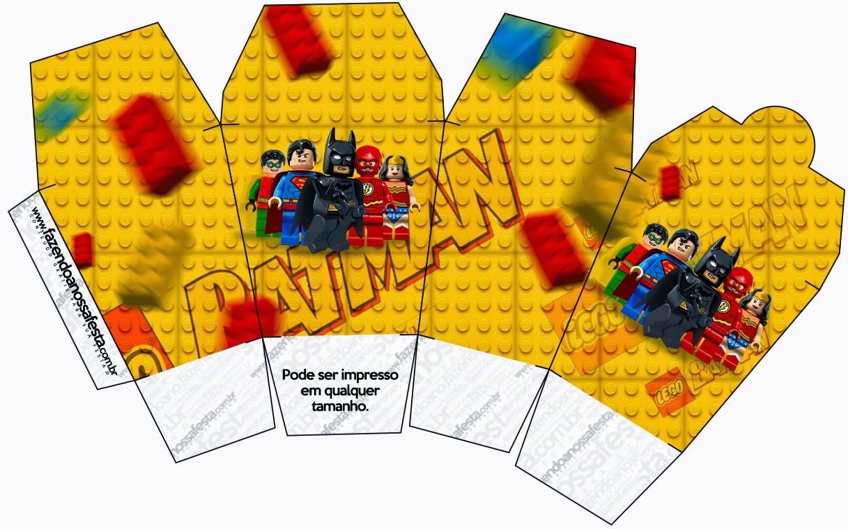 Lego Película: Cajas para Imprimir Gratis. Caja tipo "de comida china".