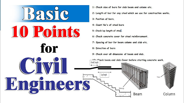 Basic 10 Points for Civil Engineers