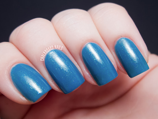 Chalkboard Nails: Contrary Polish Sky