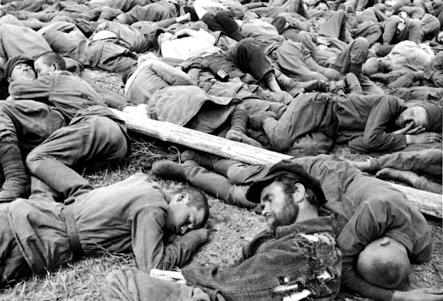 Soviet troops taken prisoner at Bialystok 3 July 1941 worldwartwo.filminspector.com