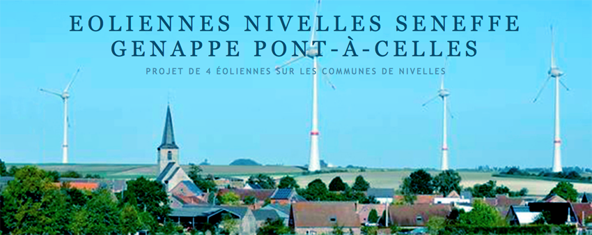 Eoliennes Nivelles Seneffe Genappe Pont-à-Celles 