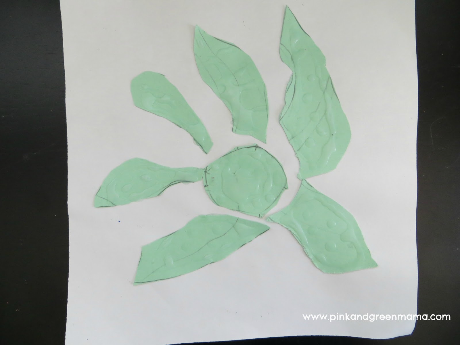 Pink and Green Mama DIY Texture Rubbing Plates With Elmer's Glue