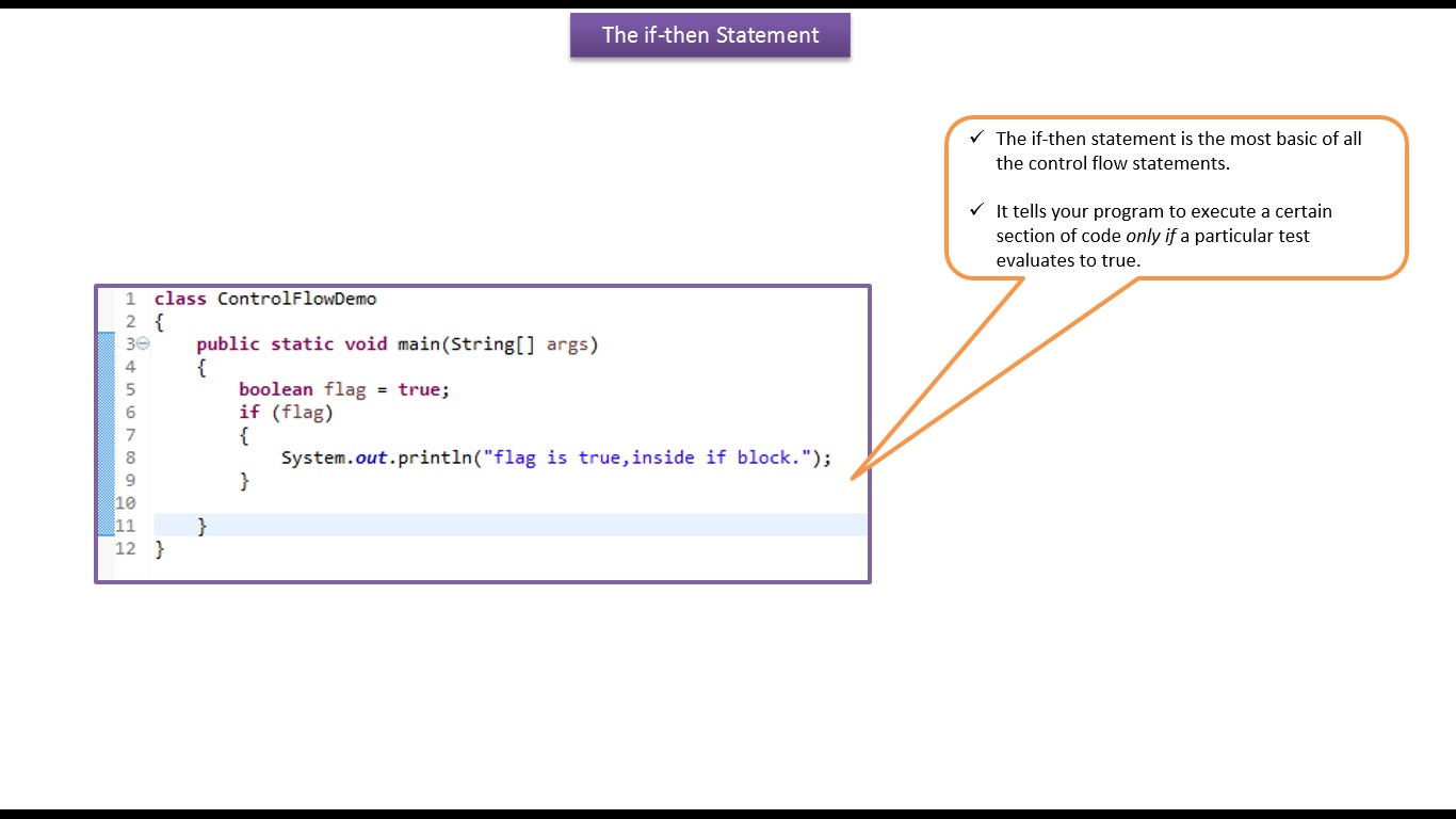 JAVA EE Java Tutorial Java if then statement