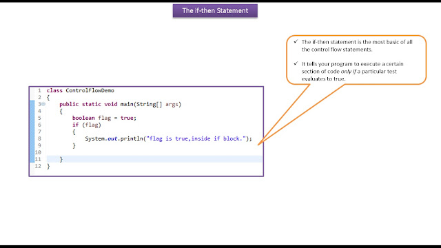 JAVA EE: Java Tutorial : Java if then statement