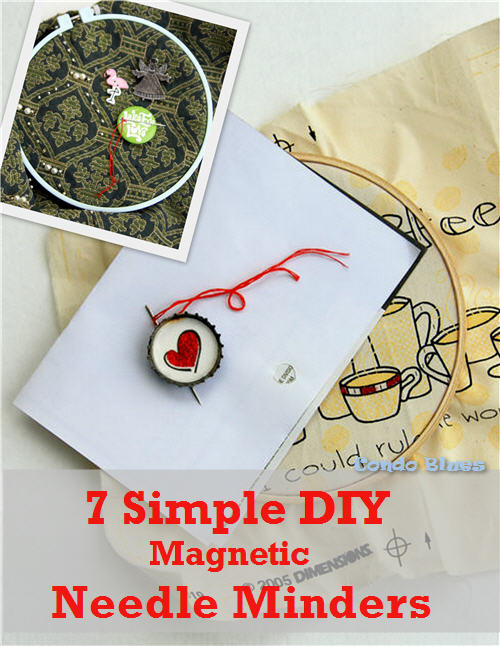 How to Make a Needle Minder  Fabric Covered Button 