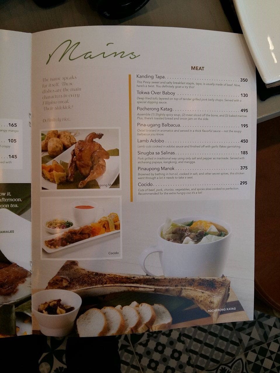 The Cowrie Restaurant Menu The Cowrie Restaurant Menu