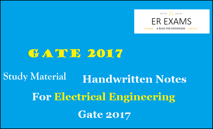 gate exam study material for eee
