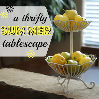 lemons, three tier tray