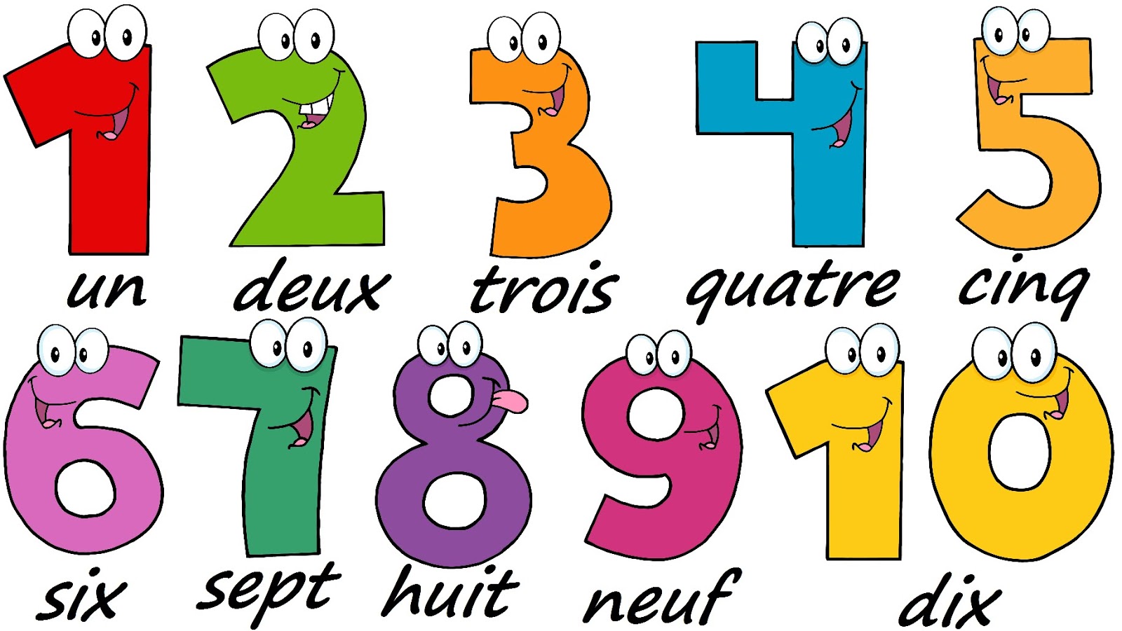 Mme Blahout's Français LES NOMBRES et LE CORPS Mme Blahout's Français LES NOMBRES et LE CORPS