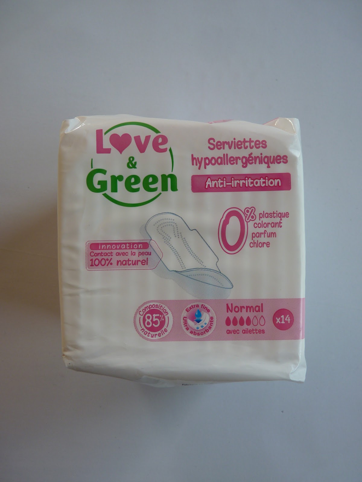 love serviette hygiénique love and green avis