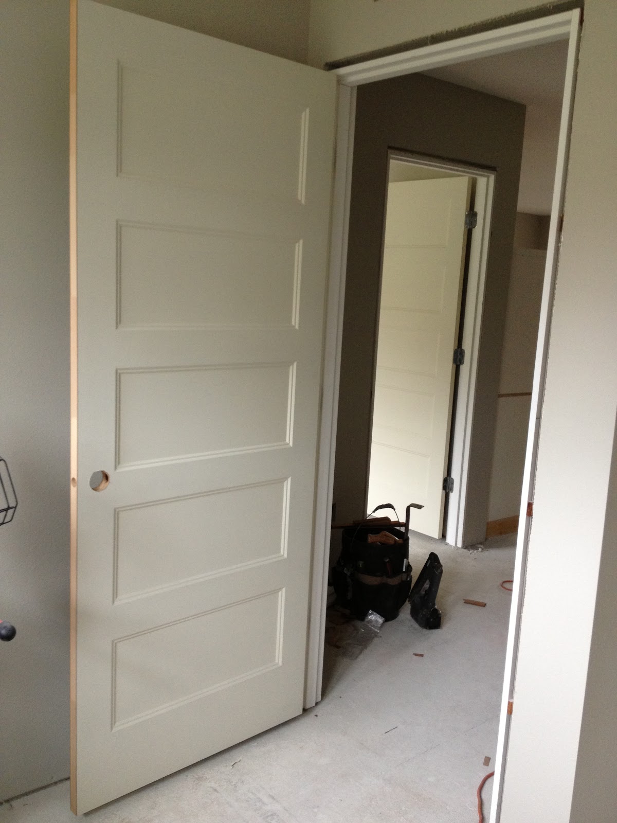 Building our dream home, from the ground up Progress photos millwork & doors