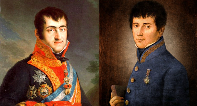 Fernando VII y Rafael Riego
