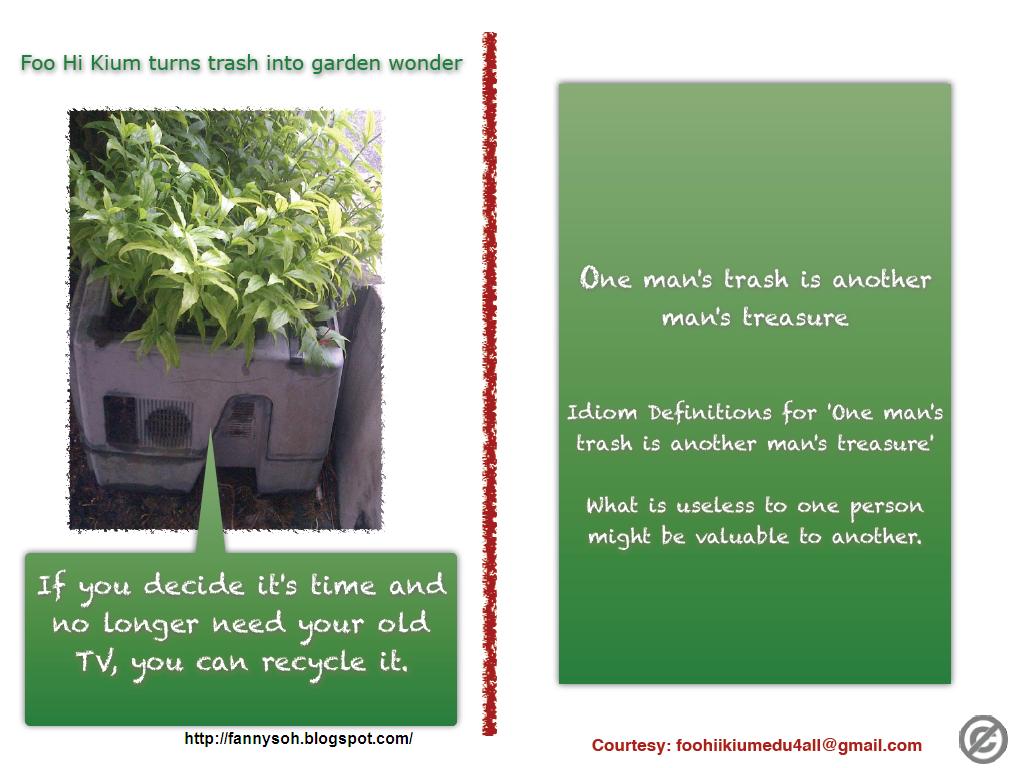 Green Energy in Malaysia How to recycle your old TV in creative way?