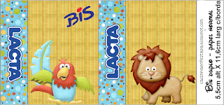 Kit de la Jungla Bebés para Imprimir Gratis. Etiquetas de la Jungla Bebés para imprimir gratis.