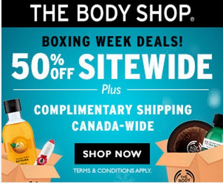 The Body Shop Boxing Week Deals