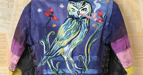 My Owl Barn: Vintage Hand-Painted Owl Jacket