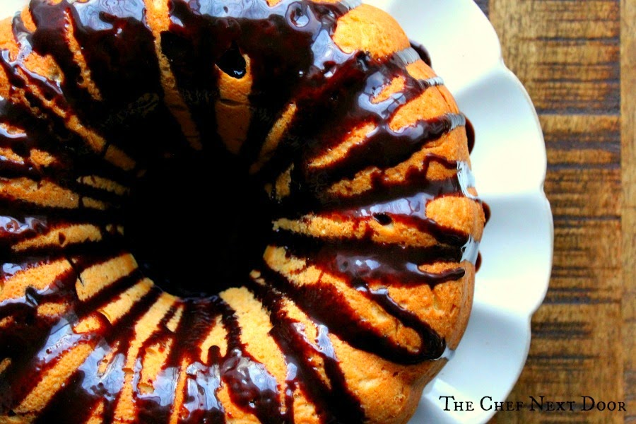 Sweet Potato Bundt Cake with Dark Chocolate Ganache | The Chef Next Door