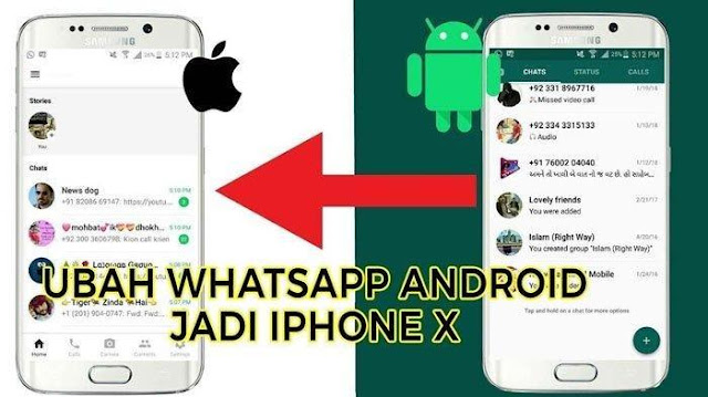 Download Tema Whatsapp iPhone X Terbaru