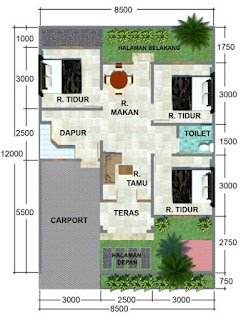 Koleksi Denah Rumah Minimalis 3 Kamar Tidur Model Terbaru 2017 Koleksi Denah Rumah Minimalis 3 Kamar Tidur