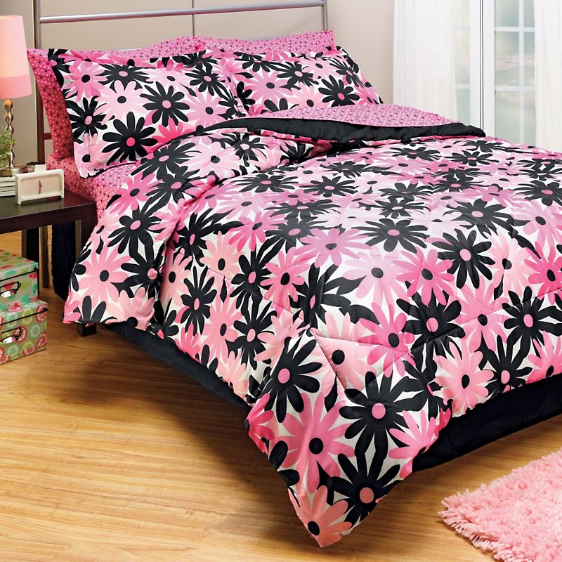 Daisy Dot Bed Pink Bedding Comforter