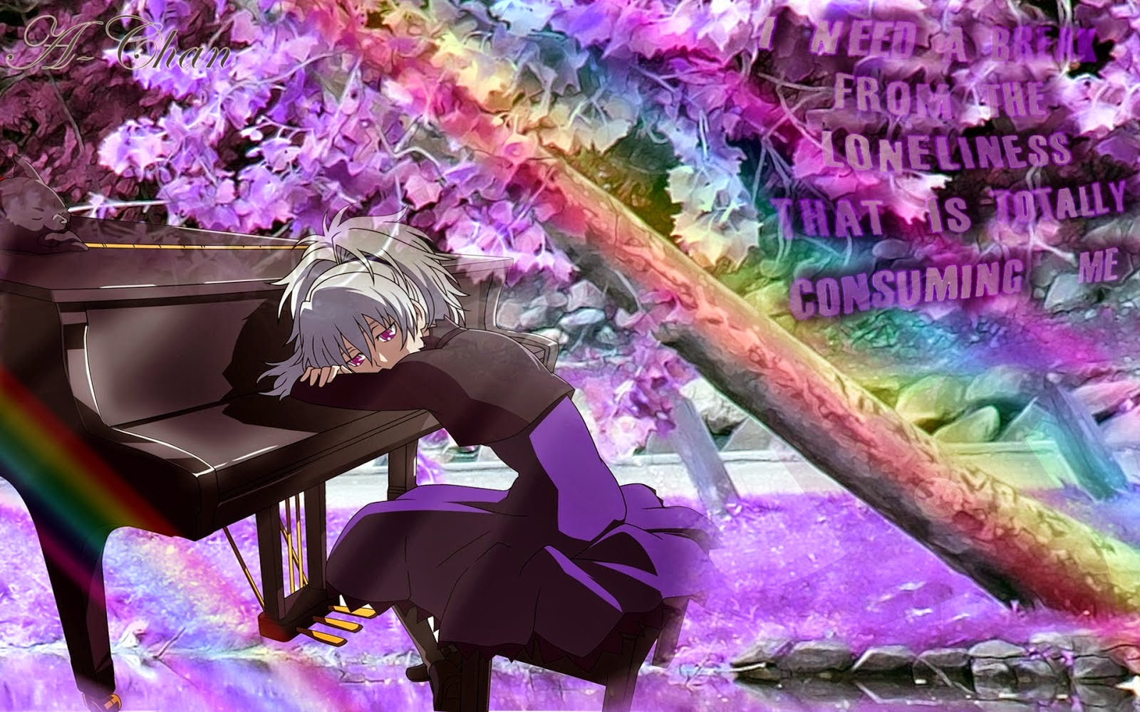 Sad Anime Girl Facebook Cover I am so Lonely I'm So Lonely...