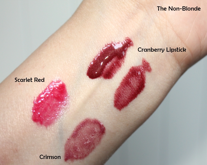 Gloss: Crimson And Scarlet Red The Non-Blonde