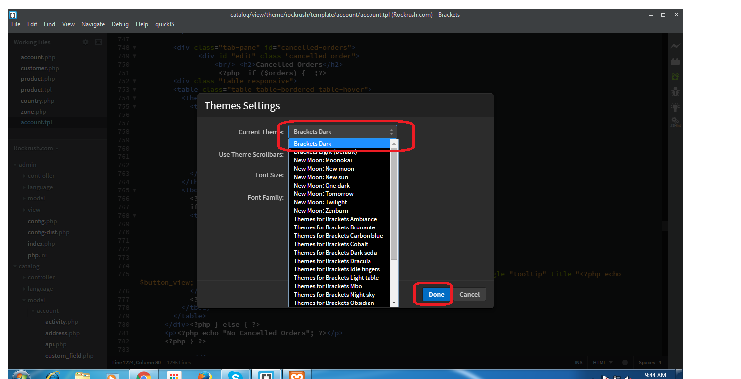 Visual studio темная тема. Brackets редактор кода. Brackets темы оформления. Solarized dark. Brackets темы оформления.