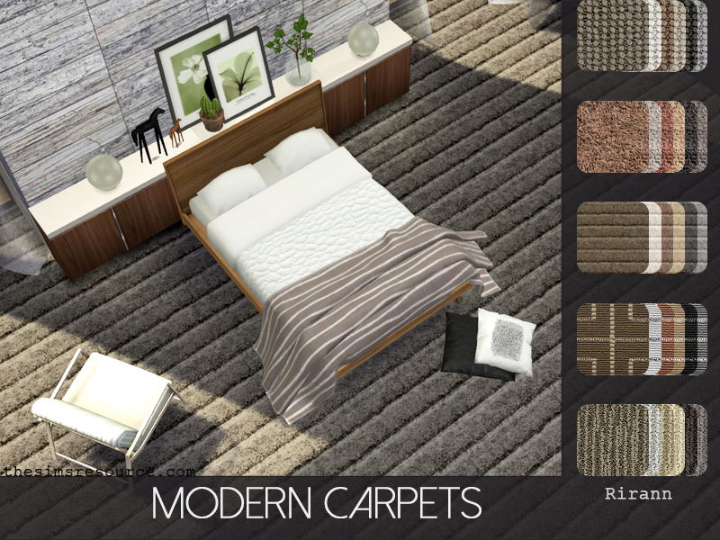Sims 4 CC's The Best Modern Carpets by Rirann