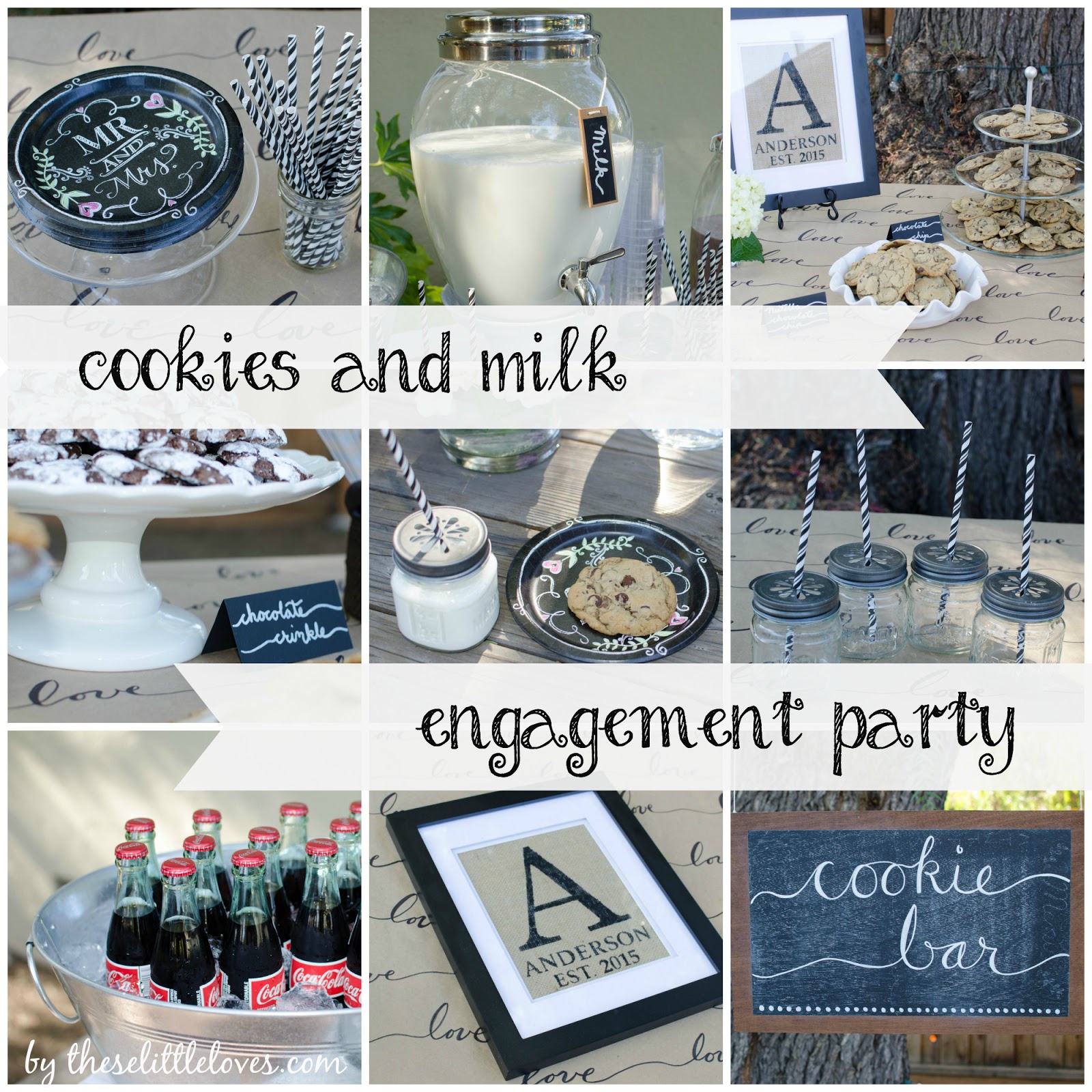 A Milk and Cookies Engagement Party