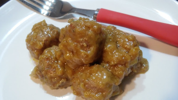 Albóndigas al curry en Slow Cooker / olla lenta