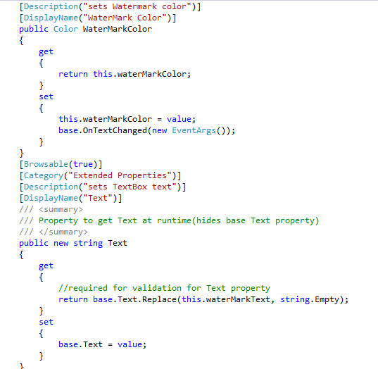 How to Create a Custom Control in C sharp