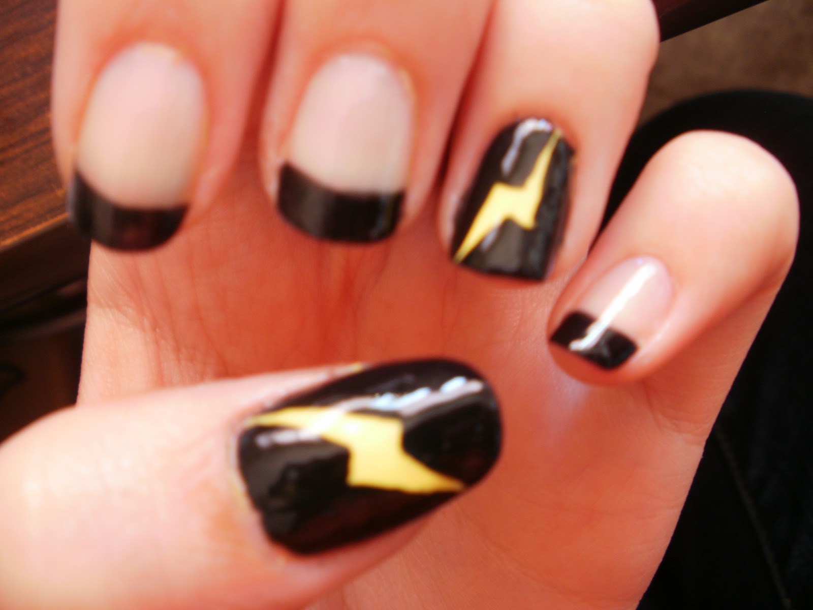Artistry Nails Lightning Bolt Nails
