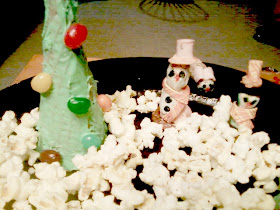 Gingerbread House Peanut and Marshmallow Snowman