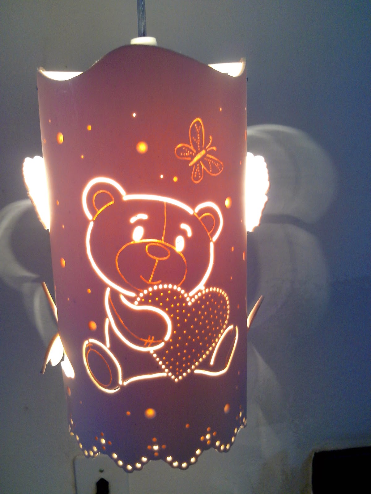 Artes em PVC Luminária pendente ursinho