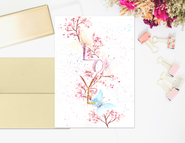 Love Butterflies Watercolor Art Love Butterflies Watercolor Art