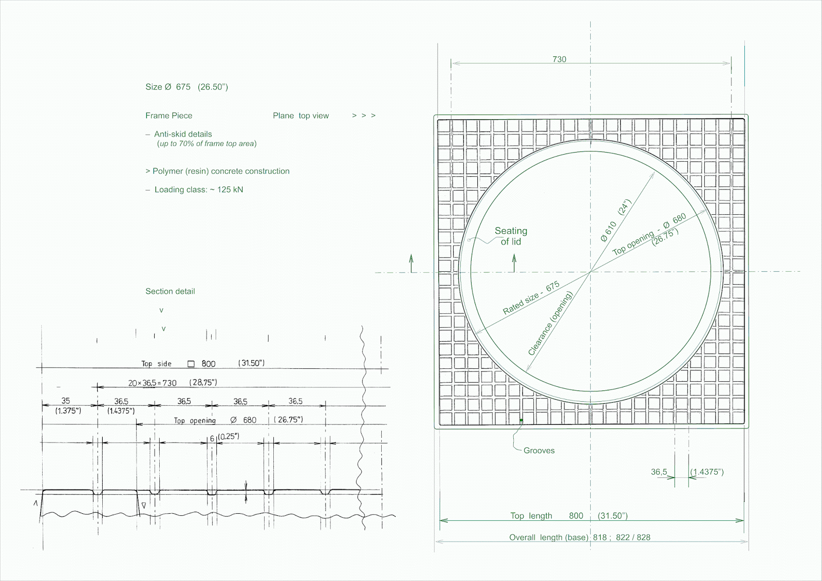 Polymer concrete manhole covers: July 2012