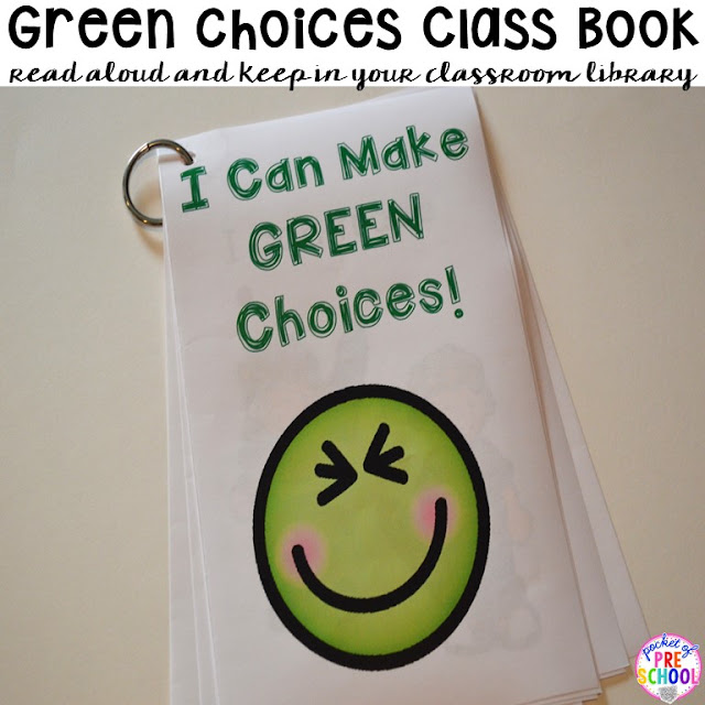 Green and Red Choice Board - Pocket of Preschool