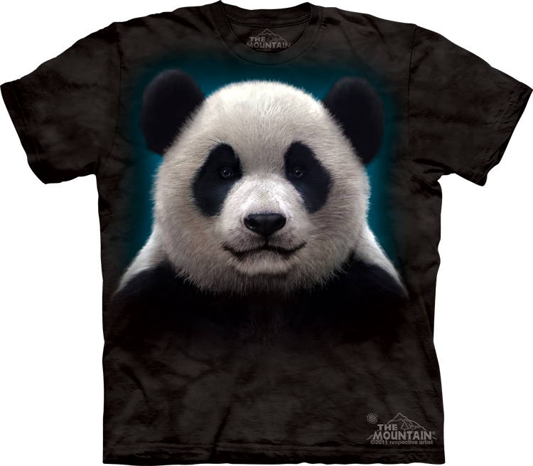Panda Head Kaos 3 Dimensi Gambar 2