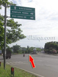 masuk ke jalan dua jalur Kalianda, belok ke kanan