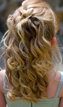 Curly flower girl hair For Cassidy}