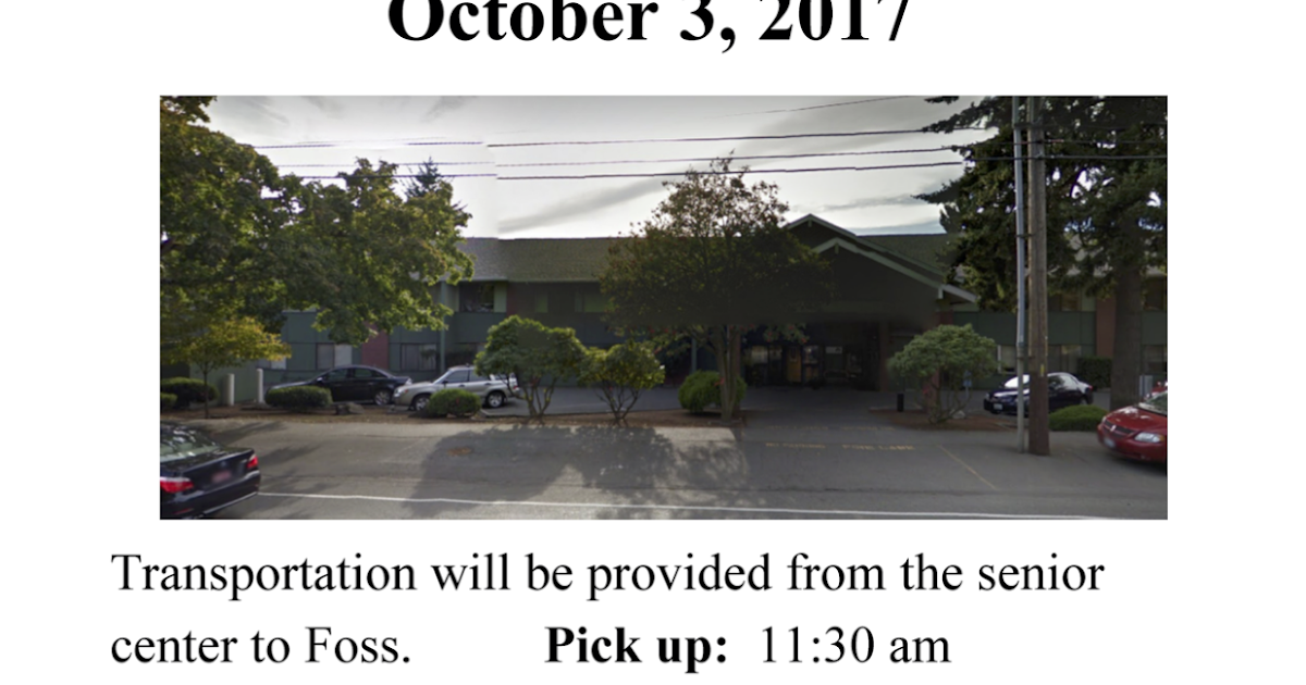 Shoreline Area News Tour of Foss Home & Village sign up now