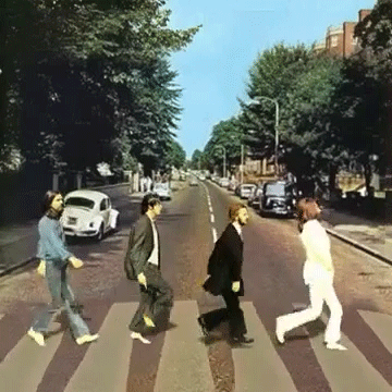 The Beatles Walk Across Abbey Road - Neatorama