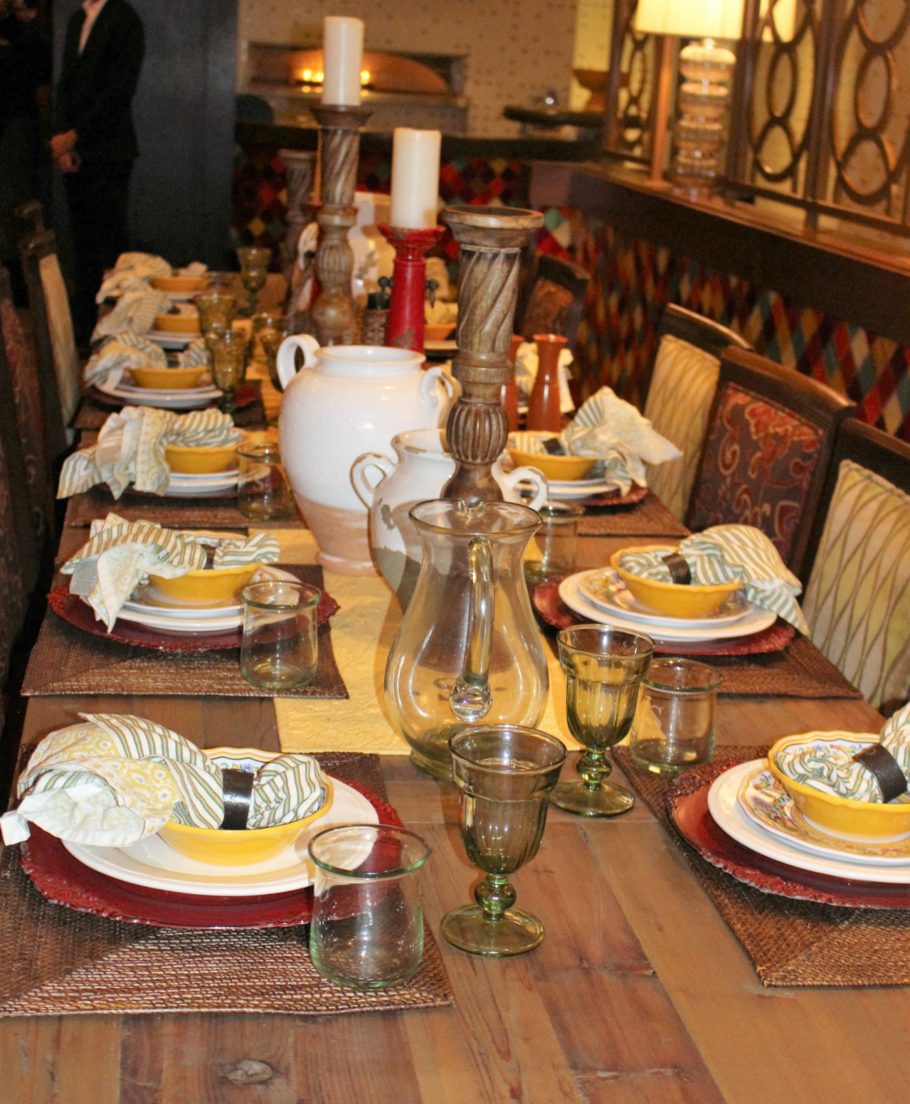 Casino table settings