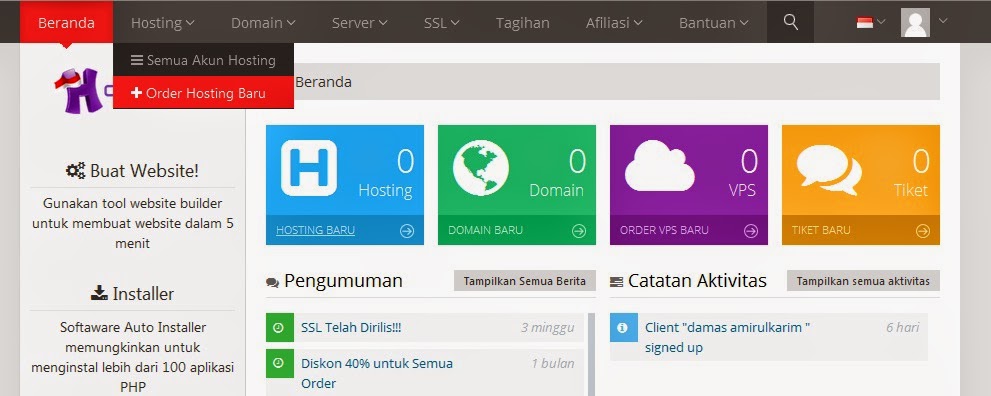 cara membuat hosting di idhostinger cara membuat hosting di idhostinger