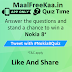 Quiz Time Answer & Win Nokia 8 (Answer Added)