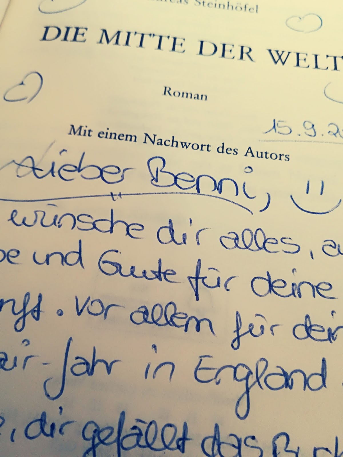 M Eine Buchgeschichte Die Mitte Der Welt Von Andreas Steinhofel